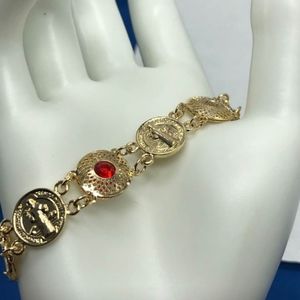 COPY - Saint Benedict Gold Plated Bracelet